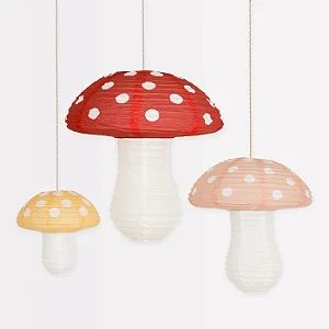 LANTERNAS DECORATIVAS COGUMELOS MERI MERI
