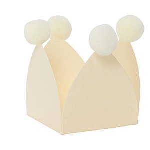 FORMINHAS PARA DOCES POMPOM BAUNILHA (20 UNIDADES)
