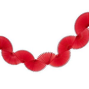GUIRLANDA LEQUES VERMELHO CEREJA