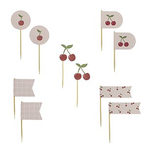 TOPPERS CEREJAS (10 UNIDADES)