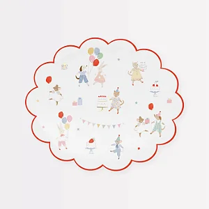 PRATO ANIMAL FRIENDS MERI MERI (8 UNIDADES)