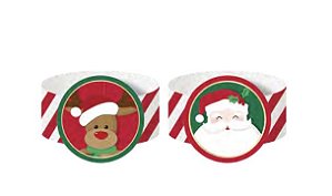PORTA GUARDANAPO PAPAI NOEL (6 UNIDADES)