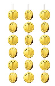 CORTINA DE MOEDAS SUPER MARIO