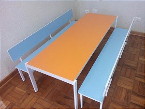 Banco refeitório com ou sem encosto