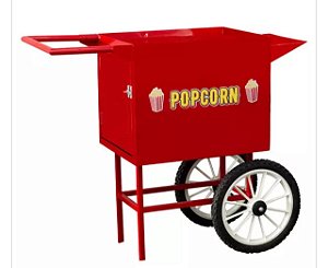 Carrinho para Pipoqueira Estilo Retrô Vermelho
