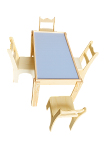 Mesa de Luz com 4 cadeiras