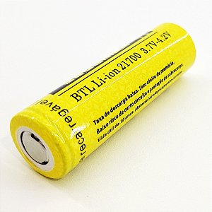 Bateria 21700 Para Lanterna Tática de LED 3.7V a 4.2V GOLD Blindada Não Vicia Original com NF