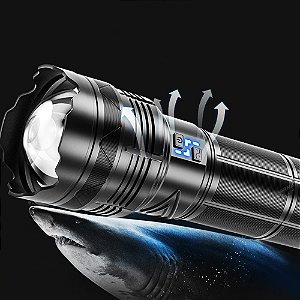 Lanterna Tática Laser Titan Maior Alcance do Mundo 5000m ORIGINAL 19.750.000 Lumens 8 Baterias Com NF