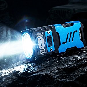 Lanterna Tática Indestrutível RAGNAR Com 3X LED V9 Tão Potente Que Derrete Plástico Base Magnética Bateria Recarregável