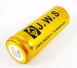 Bateria 26650 Para Lanterna Tática de LED 3.7V GOLD Police Não Vicia