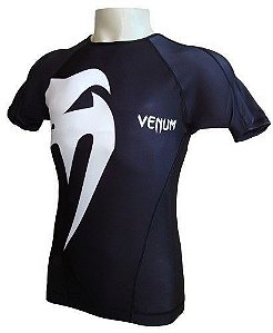 CAMISA DE LYCRA VENUM "GIANT" PRETO - MANGA CURTA