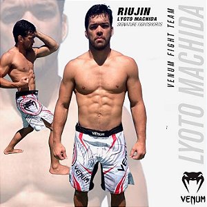 FIGHTSHORT VENUM LYOTO MACHIDA "RYUJIN" - BRANCA/VERMELHO