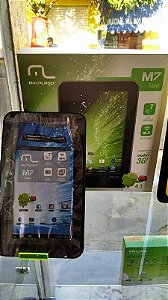 Tablet Multilaser M7 NB083, Android 4.1, Tela 7", Processador de 1.2GHz, 4GB, Wi-Fi, Entrada Mini USB - Câmera integrada - Preto + 4 Meses de Garantia para o Sistema