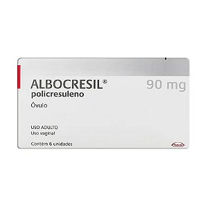 ALBOCRESIL 90MG ÓVULO C/6 UNIDADES