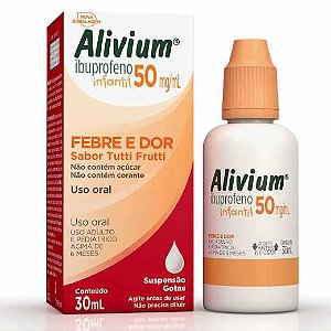 IBUPROFENO ALIVIUM 50MG/ML GTS FR.C/30ML TUTTI FRUTTI
