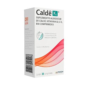 CALDÊ K2 SUPLEMENTO ALIMENTAR C/30 COMP.REVEST. ( CÁLCIO VITAMINAS D3 K2 )