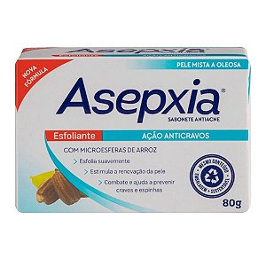 ASEPXIA SABONETE 80G ESFOLIANTE AÇÃO ANTICRAVOS