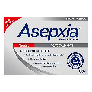 ASEPXIA SABONETE 80G NEUTRO AÇÃO CALMANTE