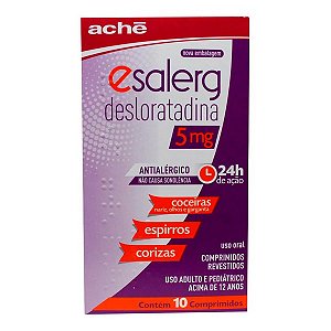 DESLORATADINA ESALERG 5MG C/10 COMPRIMIDOS