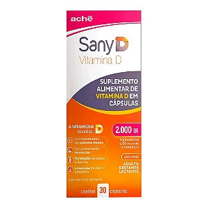 VITAMINA D SANY-D 2000UI C/30 CÁPSULAS COLECALCIFEROL