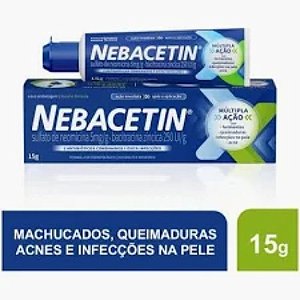 NEBACETIN 5MG/G + 250UI/G POMADA DERMATOLÓGICO 15G. ( NEOMICINA BACITRACINA )
