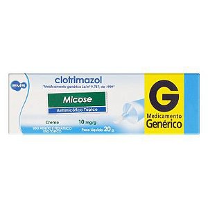CLOTRIMAZOL 10MG/G DERM.20G. (EMS)