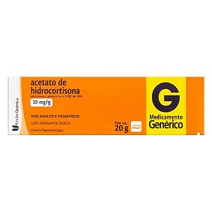 ACETATO DE HIDROCORTISONA 10MG/G CREME DERM. 20G.(UNIÃO QUÍMICA)