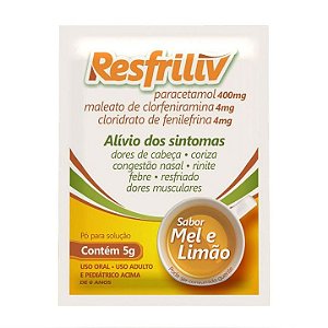 RESFRILIV CHÁ ANTI-GRIPAL 5G. SB. MEL E LIMÃO