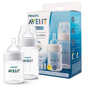 AVENT KIT MAMADEIRA 125ML + 260ML ANTI-COLIC