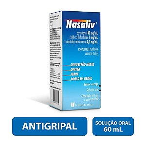 NASALIV SOLUÇÃO ORAL 60ML SB.CEREJA