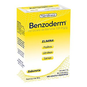BENZODERM 100MG/G SABONETE 60G. BENZOATO BENZILA