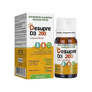 DESUPRE D3 200 GOTAS 20ML SB.LIMÃO
