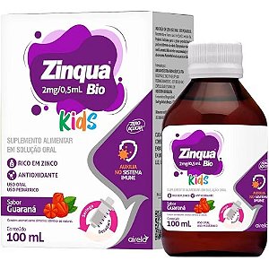 ZINQUA BIO KIDS 2MG/0,5ML SUPLEMENTO ALIMENTAR C/100ML SB.GUARANÁ