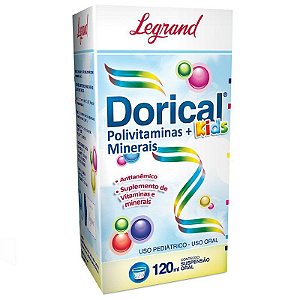 DORICAL KIDS POLIVITAMÍNICO E POLIMINERAIS 120ML
