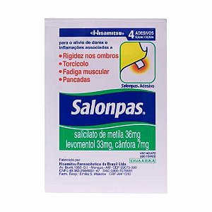 SALONPAS ADESIVO C/4 UNIDADES