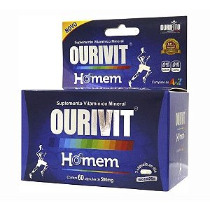 OUROVIT HOMEM 500MG C/60 CÁPSULAS