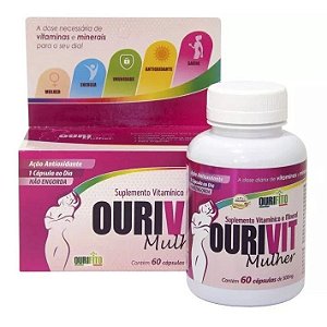 OUROVIT MULHER 500MG C/60 CÁPSULAS