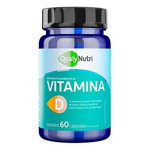 VITAMINA D QUALYNUTRI C/60 CÁPSULAS C/400MG CADA