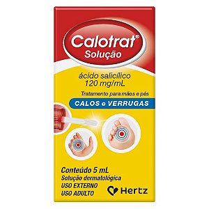 CALOTRAT SOLUÇÃO 5ML ÁCIDO SALICÍLICO CALOS E VERRUGAS