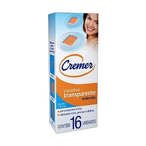 CURATIVOS CREMER TRANSPARENTE REDONDO C/16 UNIDADES