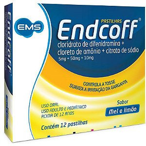 ENDCOFF C/12 PASTILHAS SB.MEL E LIMÃO