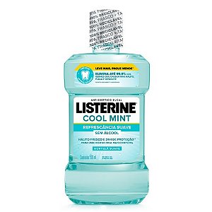 LISTERINE COOL MINT SEM ÁLCOOL 500ML REFRESCÂNCIA SUAVE