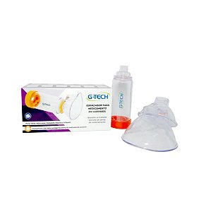 ESPAÇADOR PARA MEDICAMENTO EM AEROSOL G.TECH INFANTIL E ADULTO
