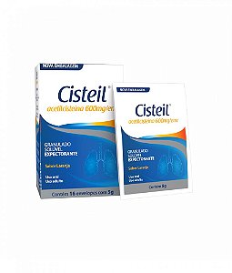 ACETILCISTEINA CISTEIL 600MG/ENV. C/16 ENVLOPES 5G SB.LARANJA