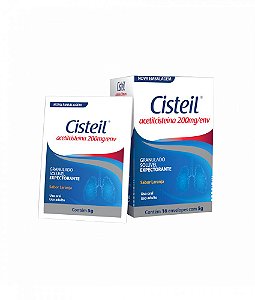 ACETILCISTEINA CISTEIL 200MG/ENV. CX.C/16 ENV.5G. SB.LARANJA