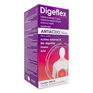 DIGEFLEX ANTIÁCIDO SUSP. SB.MORANGO 240ML
