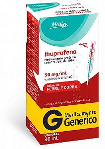 IBUPROFENO 50MG/ML SUSP.ORAL 30ML SB.FRUTAS (MEDLEY)