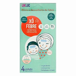 XÔ FEBRE COMPRESSA REFRESCANTE C/4UNIDADES