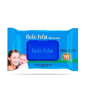 TOALHA UMEDECIDA BEBÊ FELIZ C/120 UNIDADES