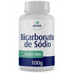 BICARBONATO DE SÓDIO POTE 100G. AVVIO FARMA